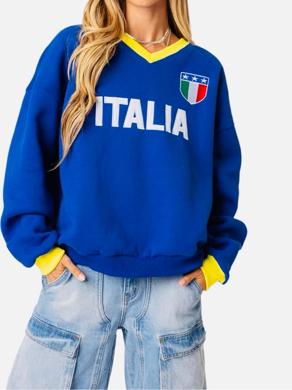 Edikted oversized Italia sweatshirt, M